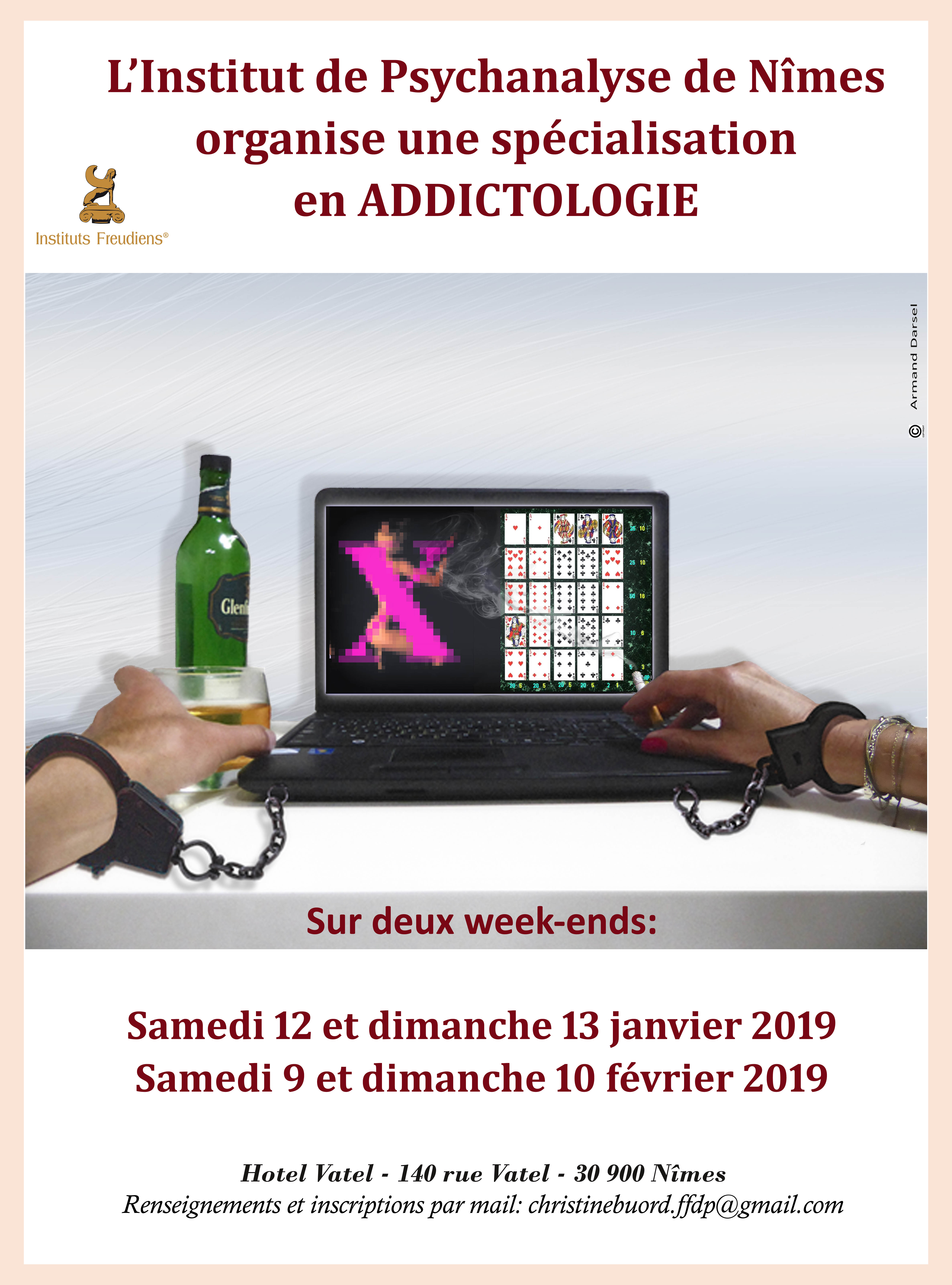 Affiche de la spécialisation en addictologie de 2019