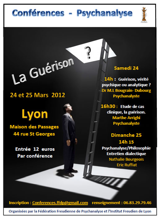 Affiche de la conférence La guérison de 2012