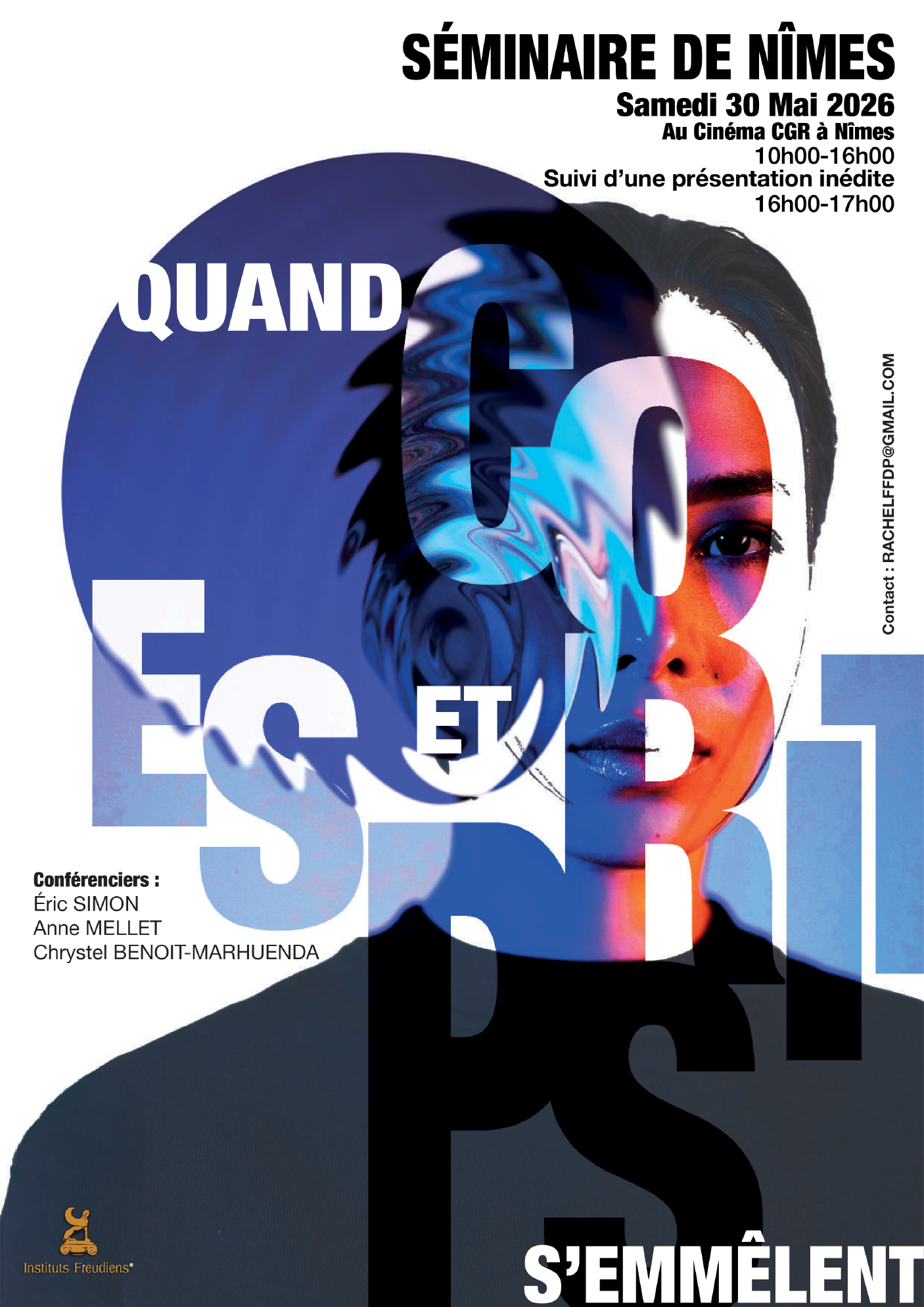 Affiche du Séminaire de Nîmes 2026 — Quand le corps et l'esprit s'emmêlent